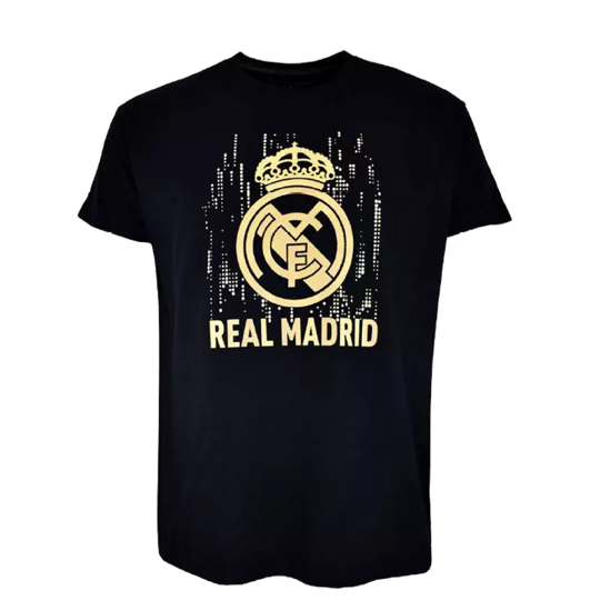 Real Madrid crest shirt - black and gold