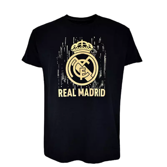 Real Madrid crest shirt - black and gold