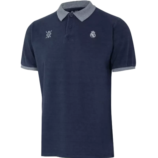 Premium Real Madrid collared shirt, blue