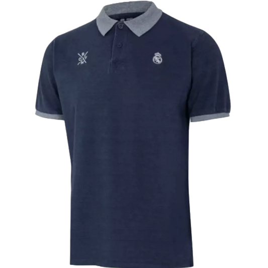 Premium Real Madrid collared shirt, blue