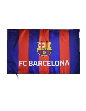 Striped Barças fan flag - large