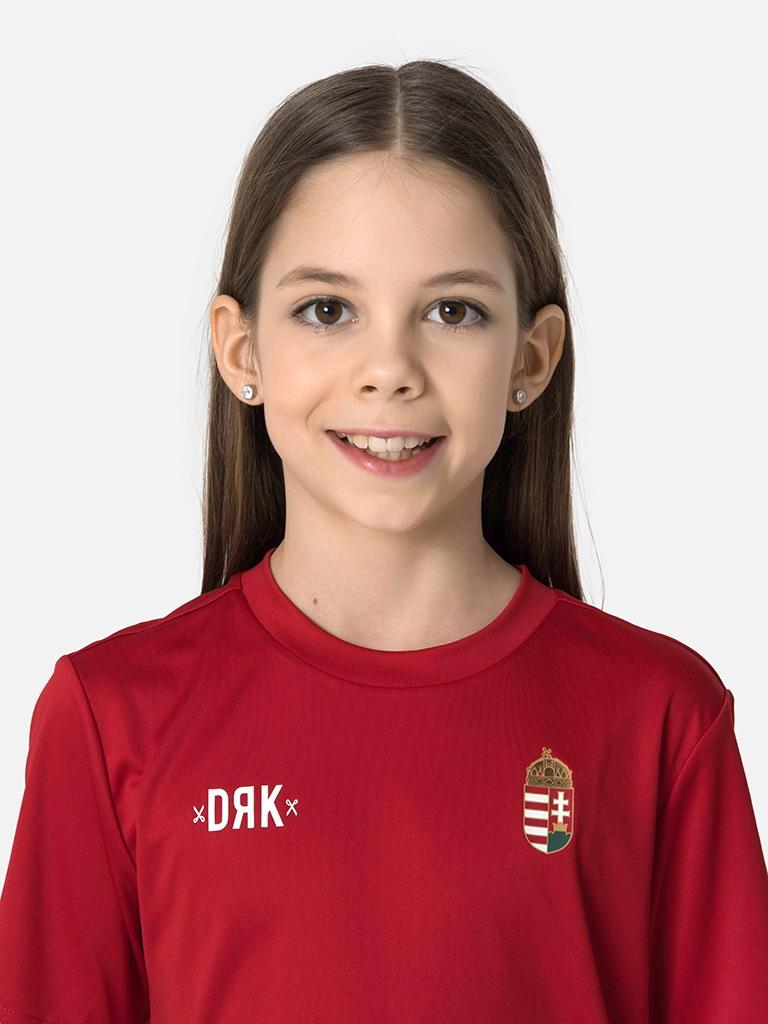 Champions - children's Hungarian national team coaching t-shirt - red