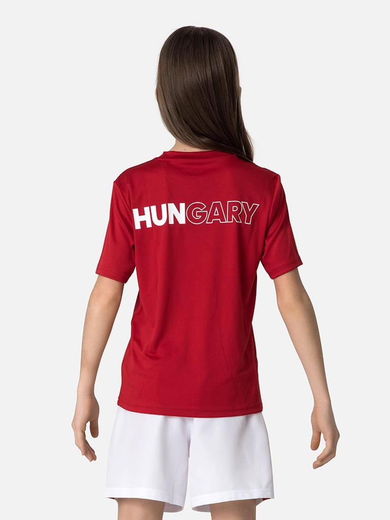 Champions - children's Hungarian national team coaching t-shirt - red