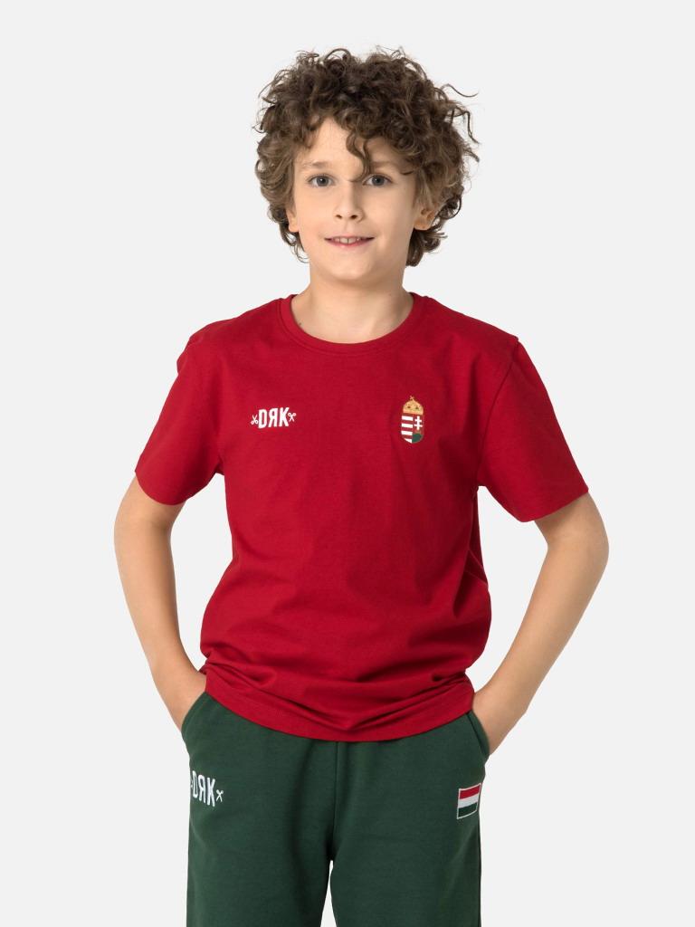 Official Hungarian national team fan t-shirt - child, red