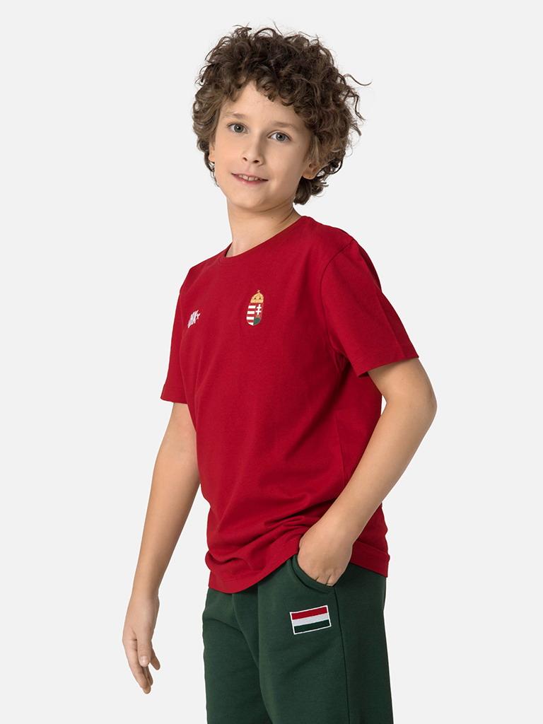 Official Hungarian national team fan t-shirt - child, red