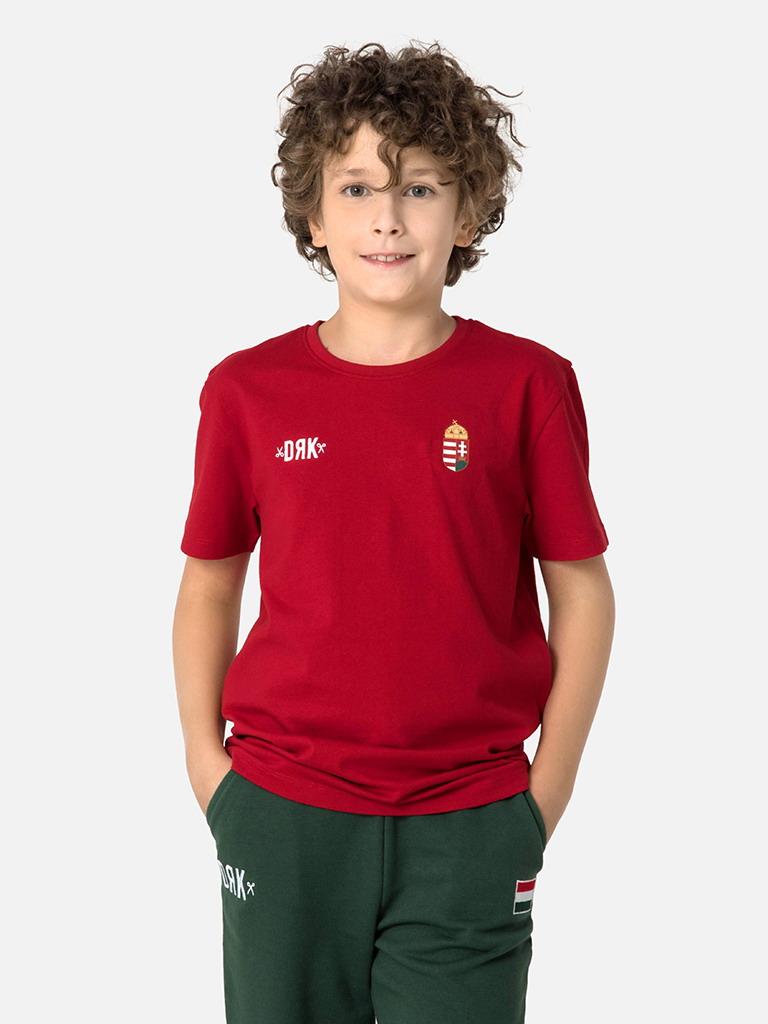 Official Hungarian national team fan t-shirt - child, red