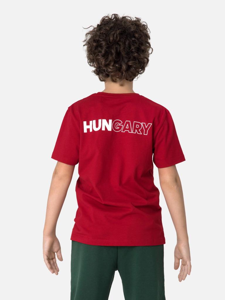 Official Hungarian national team fan t-shirt - child, red