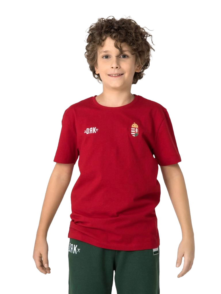 Official Hungarian national team fan t-shirt - child, red