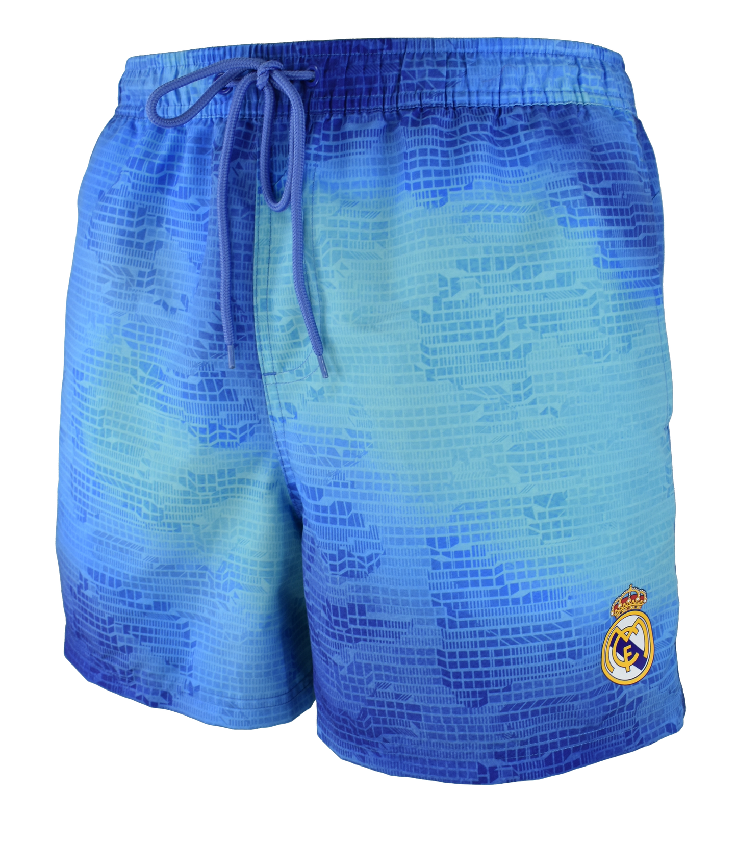 Real Madrid swimming trunks with royal blue crest - children