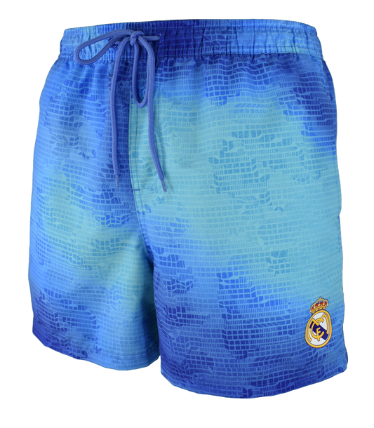 Real Madrid swimming trunks with royal blue crest - children