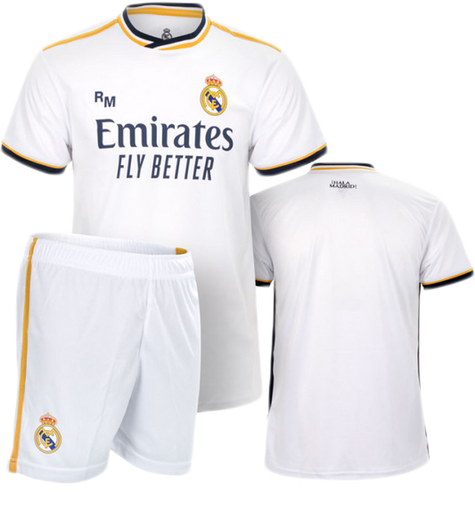 REAL MADRID 23-24 PREMIUM KIDS SUPPORTER JERSEY ASSEMBLY, REPLICA