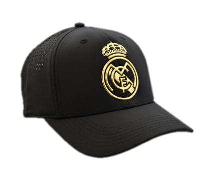 Black and gold Real Madrid baseball cap