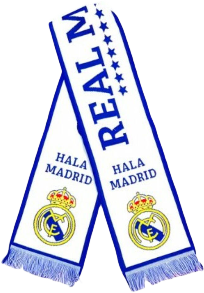 The classic Real Madrid fan scarf