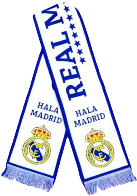 The classic Real Madrid fan scarf