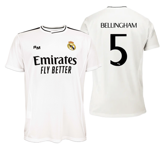 Real Madrid 2024-25 premium home fan jersey, replica - Bellingham 5